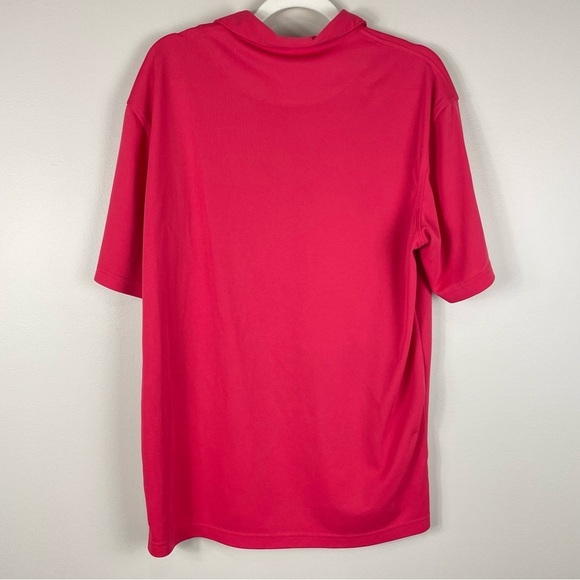 Johnnie-O Mens Large Polo Prep-Formance Short Sleeve Shirt Top Red Pink Golf - Picture 2 of 8